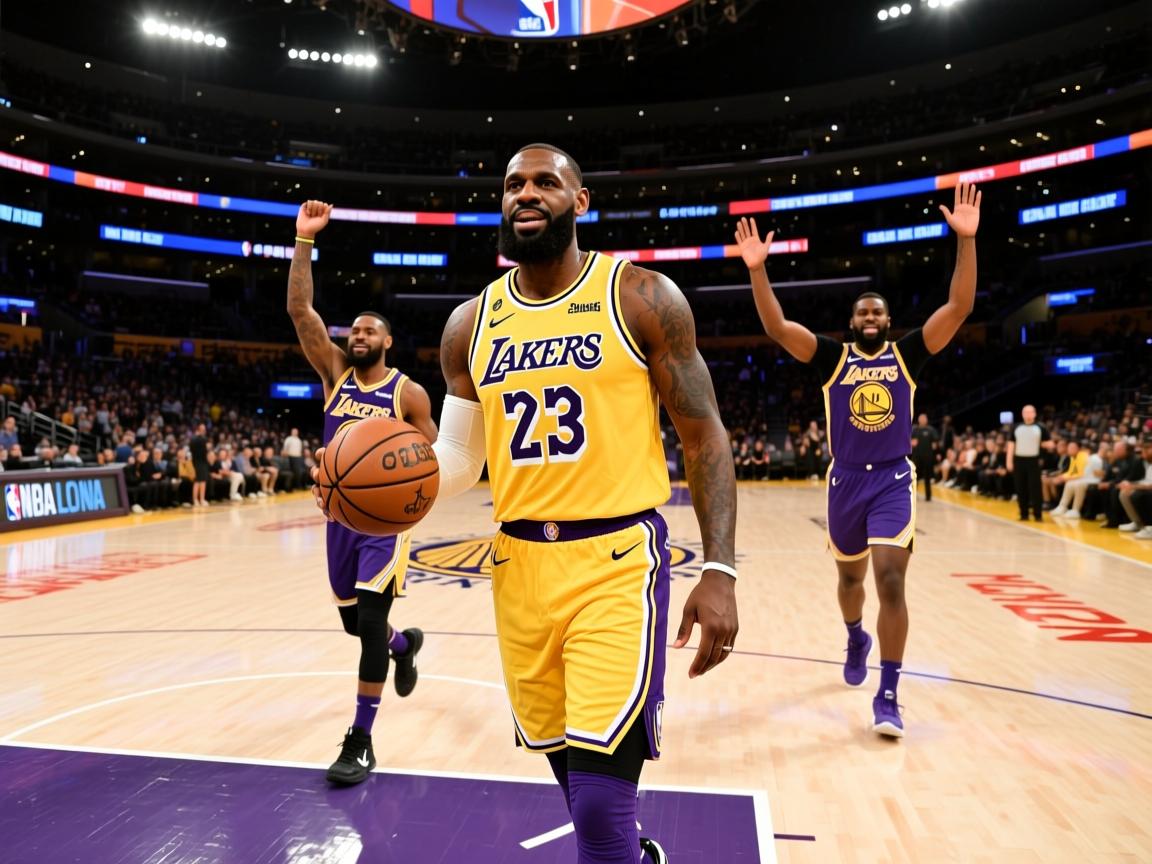 詹姆斯带领湖人击败勇士,取得五连胜 第2张